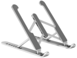 SOPORTE SOBREMESA AISENS AJUSTABLE PARA PORTATIL TABLET PLATA
