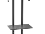 SOPORTE SUELO RUEDAS AISENS BANDEJA DVD/CAMARA MONITOR/TV 50KG 37"-70" NEGRO