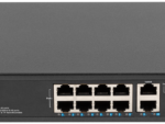 SWITCH LANBERG 10 PTOS 100MB 8xPOE+/2x GBIT ETHER 120W RACK 10"/19"