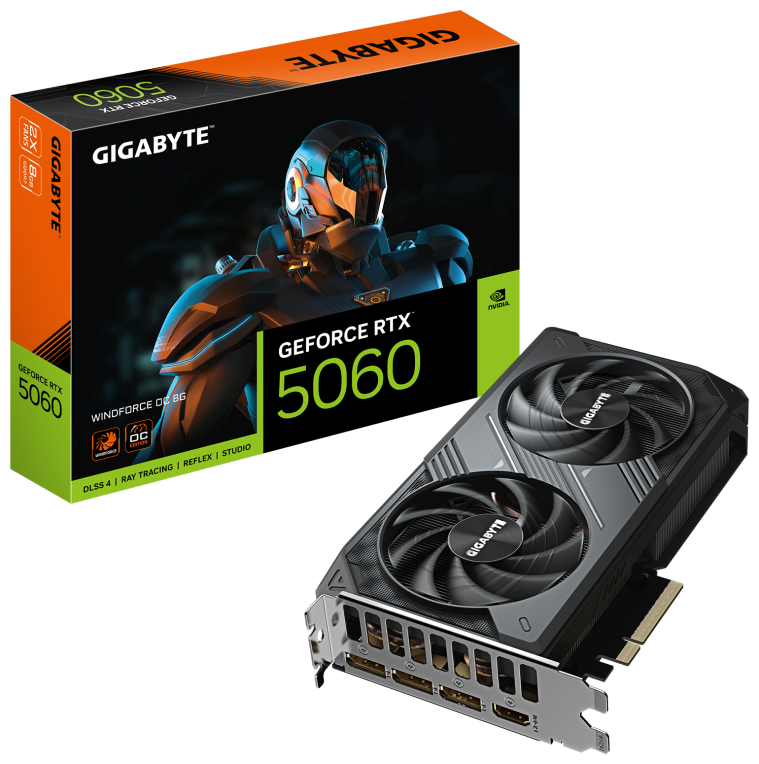 TARJETA GRAFICA GIGABYTE RTX 5060 WINDFORCE 8GB