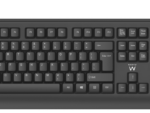 TECLADO EWENT CON LECTOR DNI QWERTY ES USB NEGRO