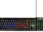 TECLADO GAMING EWENT PT USB RETROILUMINADO MEMBRANA NEGRO