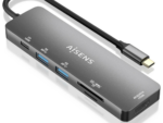 USB-C DOCK AISENS 6 EN 1 USB-C A 1XHDMI 2XUSB-A 1XUSB-C PD 100W 15CM