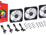 VENTILADOR CAJA XPG VENTOR 120MM NEGRO RGB X3